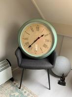 Vintagelook Wandklok - Groen, Ophalen, Zo goed als nieuw, Analoog, Wandklok