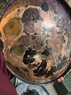 Handgemaakte epoxy tafel zwart, Minder dan 50 cm, Rond, Nieuw, Minder dan 50 cm