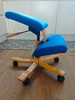 Stokke Varier Knielstoel Blauw - Ergonomisch, Huis en Inrichting, Bureaustoelen, Ophalen, Gebruikt, Blauw, Bureaustoel