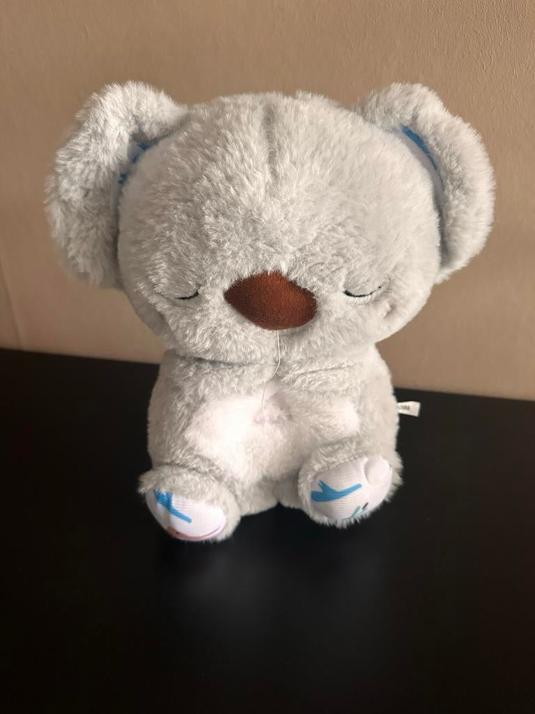Schattige grijze knuffel koala met geluid, Ophalen of Verzenden, Zo goed als nieuw, Overige typen
