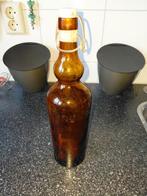 Oude nostalgische franse fles met beugel schuurvondst, Ophalen of Verzenden