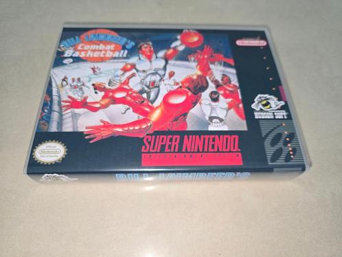 Bill Lambeer's Combat Basketball SNES Game Case, Spelcomputers en Games, Games | Nintendo Super NES, Zo goed als nieuw, Verzenden