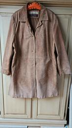 bruine suede jas, Gina Mariolano, maat xxl, Gina Mariolano, Bruin, Verzenden, Maat 46/48 (XL) of groter