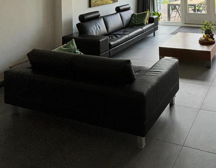 **MOET VANDAAG WEG!** Leolux Antipode Bankstel - 2 en 3 Zits, Huis en Inrichting, Banken | Bankstellen, Gebruikt, Rechte bank