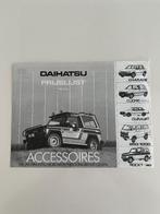 Prijslijst Daihatsu 850 1000 Rocky cuore charade, Ophalen of Verzenden, Overige merken