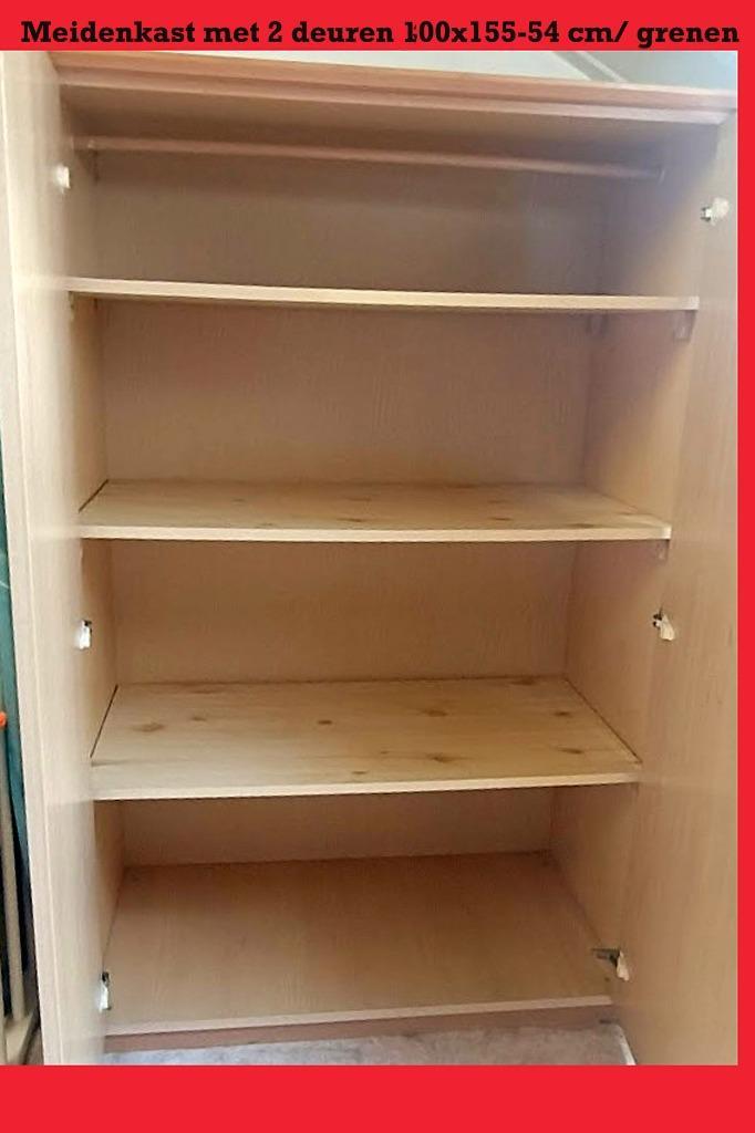 Meidenkast (met 3 losse legplanken), Antiek en Kunst, Antiek | Meubels | Kasten, Ophalen