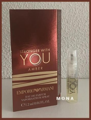 Stronger With YOU Amber parfum sample proefje tester beschikbaar voor biedingen