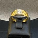 Gouden Ring | 14k* | 3,69g | briljant | mt19 | 354265, Goud, Goud, Met edelsteen, Gebruikt