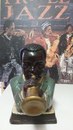 Jazz borstbeeld van Louis Armstrong, Ophalen of Verzenden