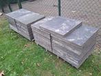 Terrastegels 60x60 Antraciet/Grijs - 12m², Ophalen, Gebruikt, 10 m² of meer, Beton