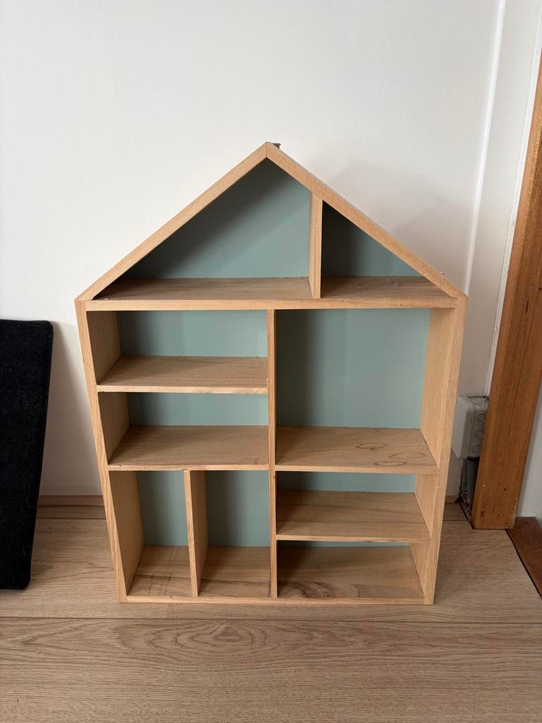 Houten letterbak huisvorm, Ophalen of Verzenden, Zo goed als nieuw