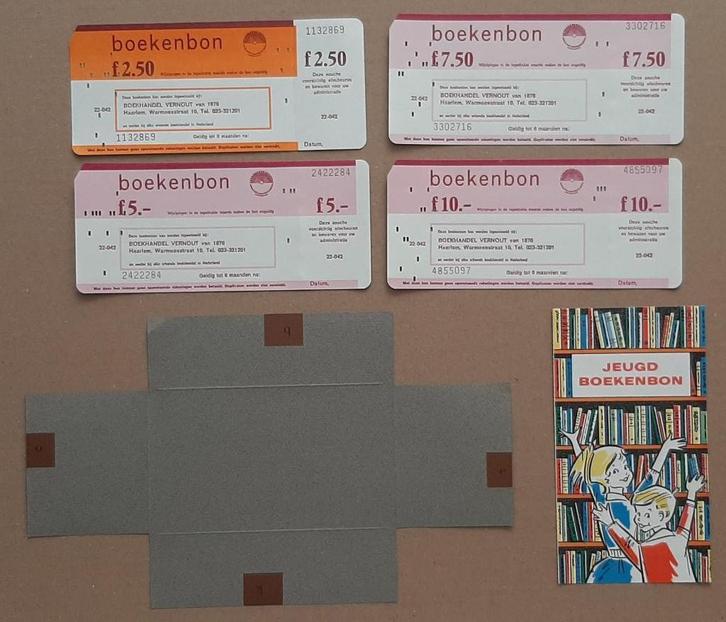 Setje gebruikte boekenbonnen, Boeken, Overige Boeken, Gelezen, Ophalen of Verzenden