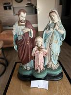 Gips 26 cm familie, Jozef Maria en kind Jezus, Antiek en Kunst, Ophalen