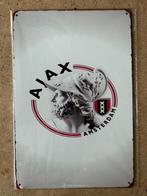 Vintage Ajax metalen bord formaat A4 (21x29 cm), Verzenden, Nieuw, Ajax, Poster, Plaatje of Sticker