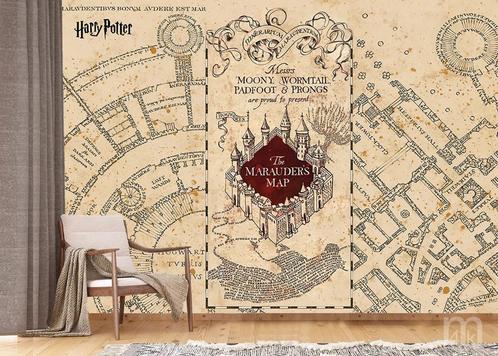 Harry Potter behang Marauder's Map poster * Muurdeco4kids, Verzamelen, Harry Potter, Nieuw, Overige typen, Verzenden