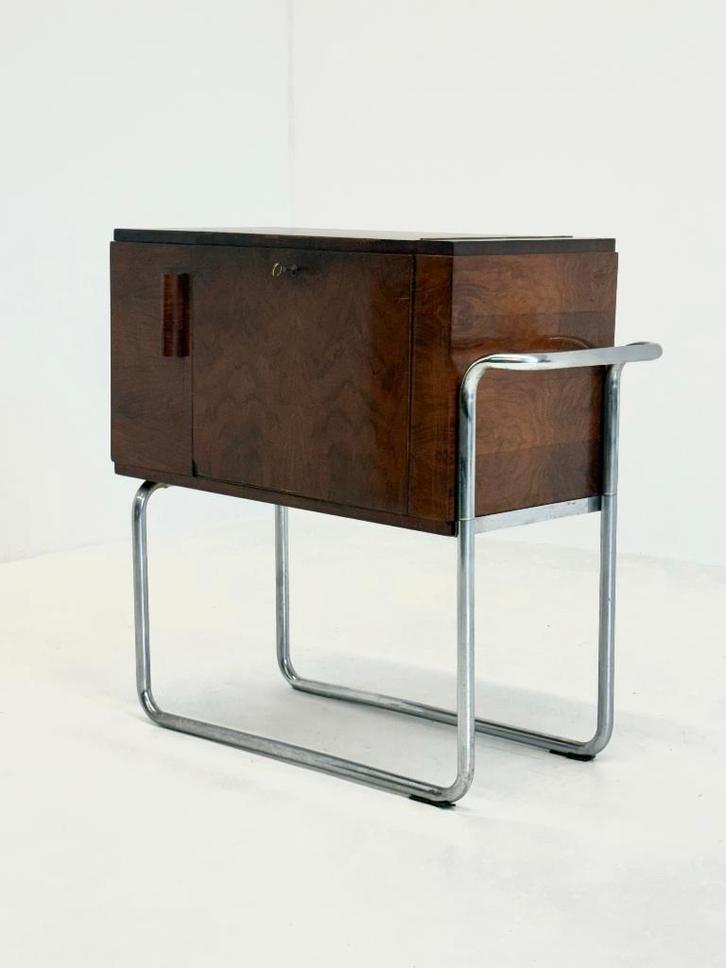 Italiaanse walnoot bar kast van Cova Milano, Huis en Inrichting, Barren, Zo goed als nieuw, Ophalen