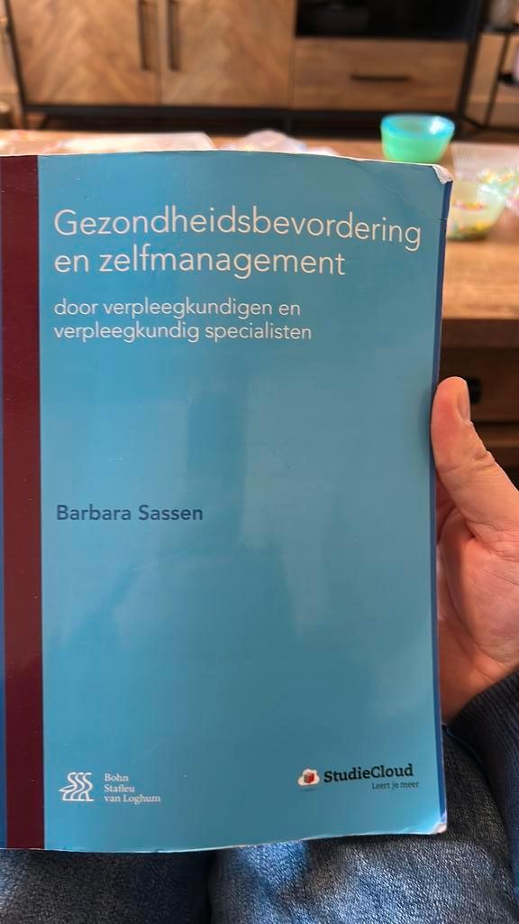 Barbara Sassen - Gezondheidsbevordering en zelfmanagement, Boeken, Wetenschap, Zo goed als nieuw, Sociale wetenschap, Ophalen of Verzenden