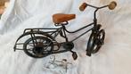 Metalen fiets decoratie met houten zadel 37 cm, Ophalen of Verzenden, Zo goed als nieuw