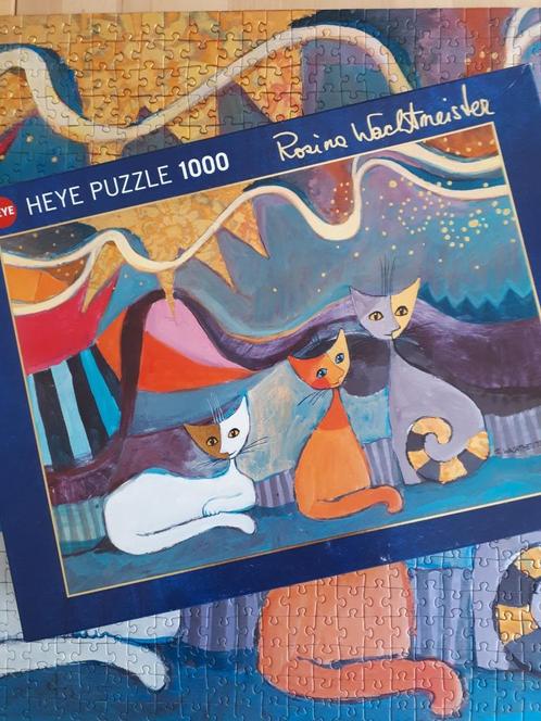 Rosina Wachtmeister 🌾 puzzel YELLOW RIBBON 1000 stukjes, Hobby en Vrije tijd, Denksport en Puzzels, Zo goed als nieuw, Legpuzzel