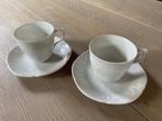 2 kop en schoteltjes - Classic Rose Fabrikant: Rosenthal gro, Ophalen of Verzenden, Zo goed als nieuw, Effen, Kop(pen) en/of Schotel(s)