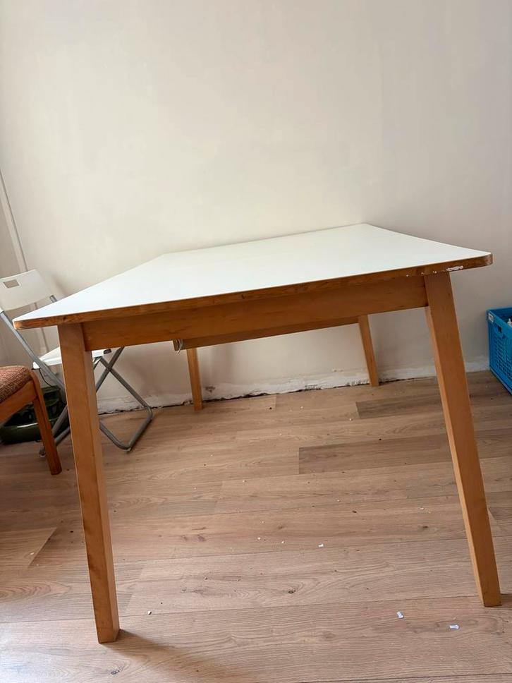 Vintage IKEA Eettafel Uitschuifbaar - Opknapper, Huis en Inrichting, Tafels | Eettafels, 150 tot 200 cm, Ophalen