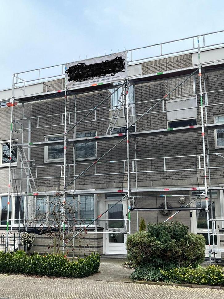 Gevelsteiger Blitz aluminium, Doe-het-zelf en Verbouw, Steigers, Zo goed als nieuw, Gevelsteiger, 5 meter of hoger, Ophalen
