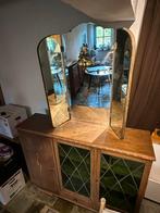 Antiek Dressoir met Spiegel, Ophalen, Overige vormen, 100 tot 150 cm