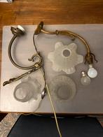Vintage Wandlamp met Glazen Kapjes, Ophalen, Gebruikt, Glas, Minder dan 50 cm