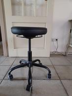 Ergonomische kruk IKEA blykobb, Huis en Inrichting, Ophalen, Zwart, Zo goed als nieuw, Bureaukruk