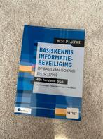 Basiskennis informatiebeveiliging ISO27001 ISO27002 4de druk, Ophalen of Verzenden, Beta, Zo goed als nieuw, HBO