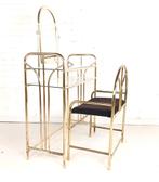 Vintage kaptafel met stoel, 50 tot 100 cm, Minder dan 100 cm, Gebruikt, Hout
