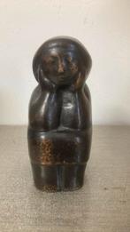 Bronzen Denkend Meisje Henk Groenhuis, zundert, Ophalen of Verzenden