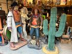 Cowboy Beelden Polyester met Cactussen, Verzamelen, Beelden en Beeldjes, Ophalen of Verzenden