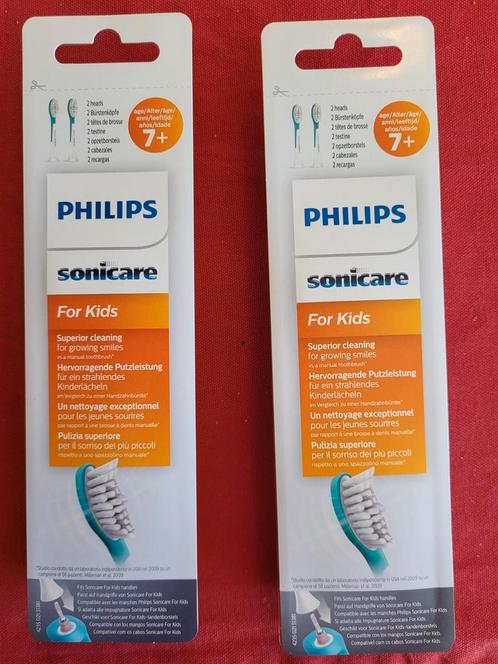 4st philips sonicare for kids opzetborstels, Sieraden, Tassen en Uiterlijk, Uiterlijk | Mondverzorging, Nieuw, Opzetborstel, Ophalen of Verzenden