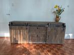 Steigerhouten dressoir, Huis en Inrichting, Kasten | Dressoirs, Ophalen, Gebruikt, 200 cm of meer, Overige houtsoorten