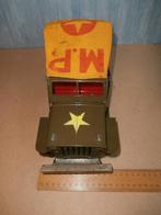 Blikken M.P. jeep met losse kap 27,5 cm Japans., Ophalen of Verzenden