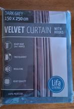 Lifa living dark grey fluwelen gordijn nieuw in verpakking, Ophalen of Verzenden, Nieuw, 200 cm of meer, 100 tot 150 cm