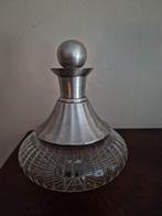 Oude Karaf tin hals? Cognac - geslepen glas, Antiek en Kunst, Ophalen of Verzenden