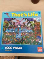 Puzzel thats life, Ophalen of Verzenden, 500 t/m 1500 stukjes, Gebruikt