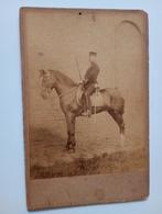 Kabinetsfoto Militair te Paard, Verzamelen, Foto's en Prenten, Gebruikt, Foto, Ophalen of Verzenden, Voor 1940