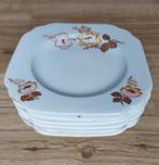 6 vintage gebloemde gebaksbordjes van TK Thun Bohemia, Antiek en Kunst, Antiek | Servies los, Ophalen of Verzenden