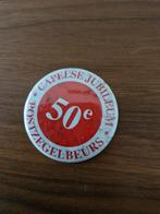 B 212 Capelse Jubileum Postzegelbeurs Button, Ophalen of Verzenden, Gebruikt, Overige onderwerpen, Speldje of Pin