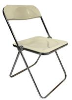 Vintage 4x Plia stoelen Giancarlo Piretti klapstoel design, Huis en Inrichting, Stoelen, Gebruikt, Vier, Metaal, Vintage