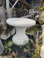 Zeer mooie en zware Natuurstenen ronde tuintafel, Tuin en Terras, Tuintafels, Ophalen, Zo goed als nieuw, Rond, Overige materialen