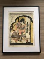 Japanse Prent (Ukiyo-e) van Samurai, Ophalen of Verzenden