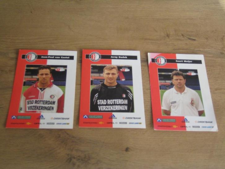 spelerskaarten feyenoord rotterdam seizoen 1997-1998, Verzamelen, Sportartikelen en Voetbal, Zo goed als nieuw, Spelerskaart, Feyenoord