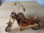 Harley Davidson houten motor  30x40cm, Ophalen of Verzenden, Gebruikt