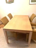 keukentafel licht eiken, Huis en Inrichting, Tafels | Eettafels, Ophalen, Gebruikt, Eikenhout, Vijf personen of meer