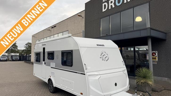 Knaus Sport 500 EU ENKELE BEDDEN 2026, Caravans en Kamperen, Caravans, Bedrijf, tot en met 4, 1000 - 1250 kg, Rondzit, Knaus, 2 aparte bedden