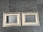 2 mooie zilveren fotolijsten met hangers, Ophalen, Zo goed als nieuw